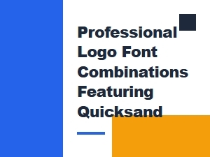 Professional Logo Designs Featuring Quicksand Font Combinations
